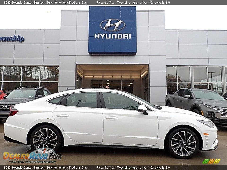 Serenity White 2023 Hyundai Sonata Limited Photo #1