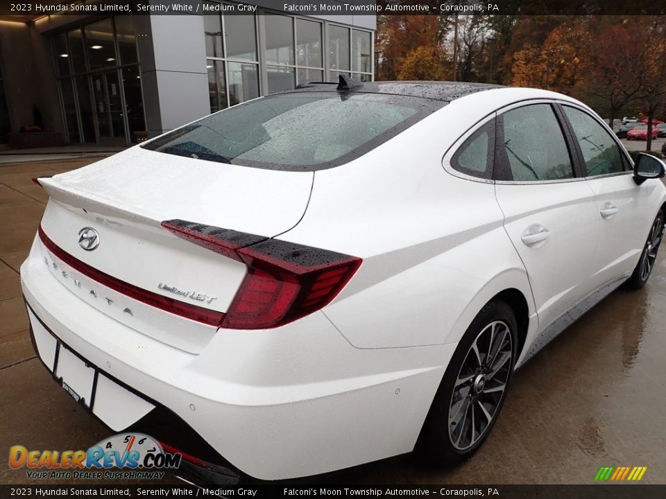 Serenity White 2023 Hyundai Sonata Limited Photo #2