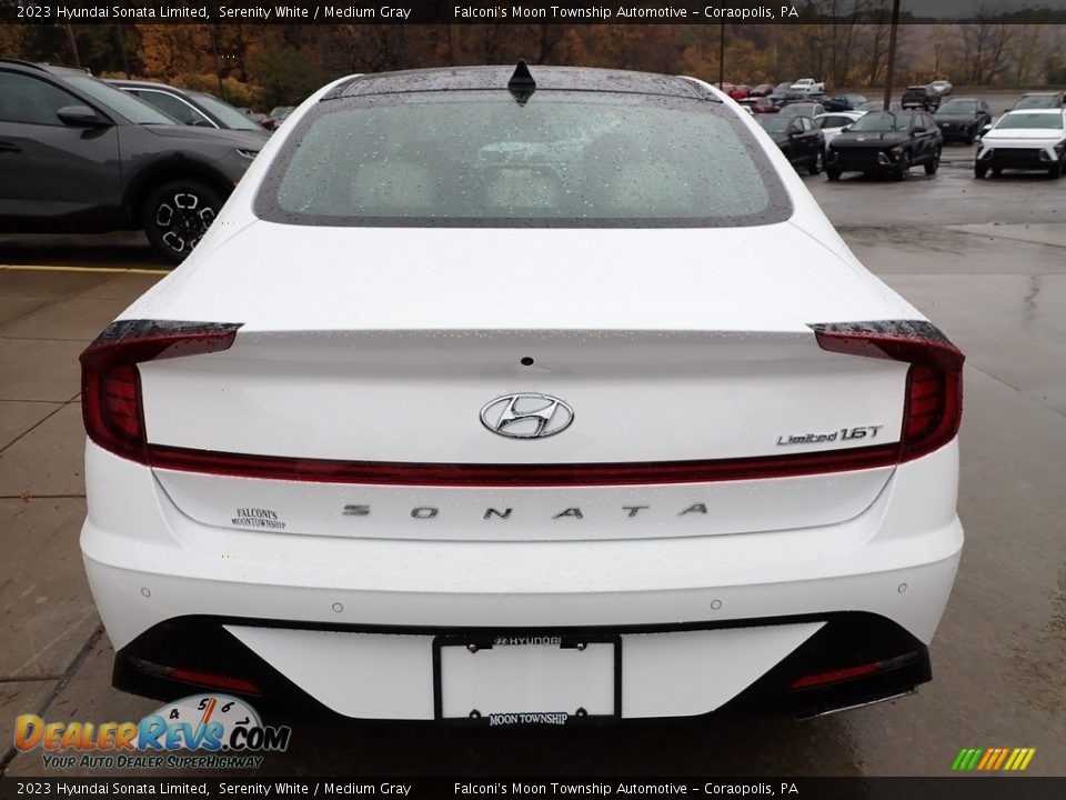 2023 Hyundai Sonata Limited Serenity White / Medium Gray Photo #3