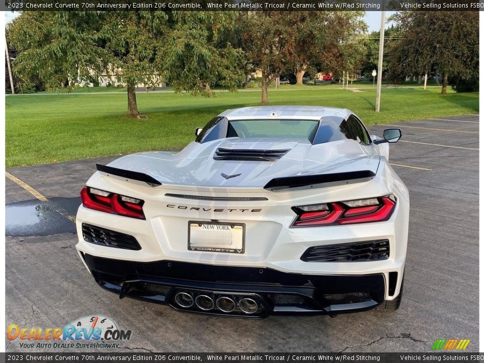 2023 Chevrolet Corvette 70th Anniversary Edition Z06 Convertible White Pearl Metallic Tricoat / Ceramic White w/Red Stitching Photo #21