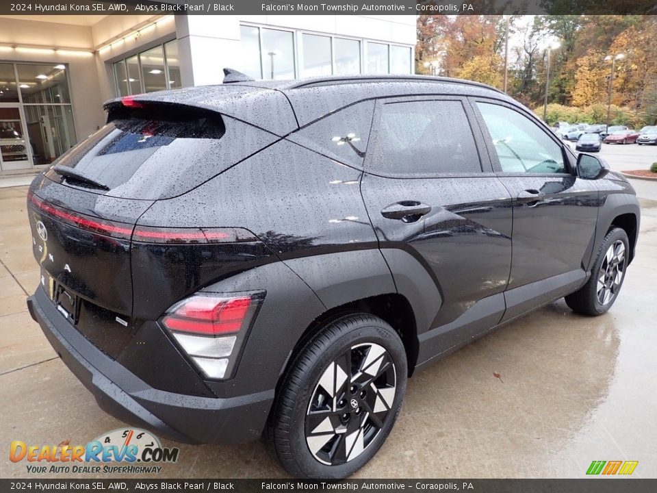 2024 Hyundai Kona SEL AWD Abyss Black Pearl / Black Photo #2