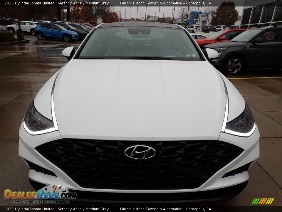 2023 Hyundai Sonata Limited Serenity White / Medium Gray Photo #7