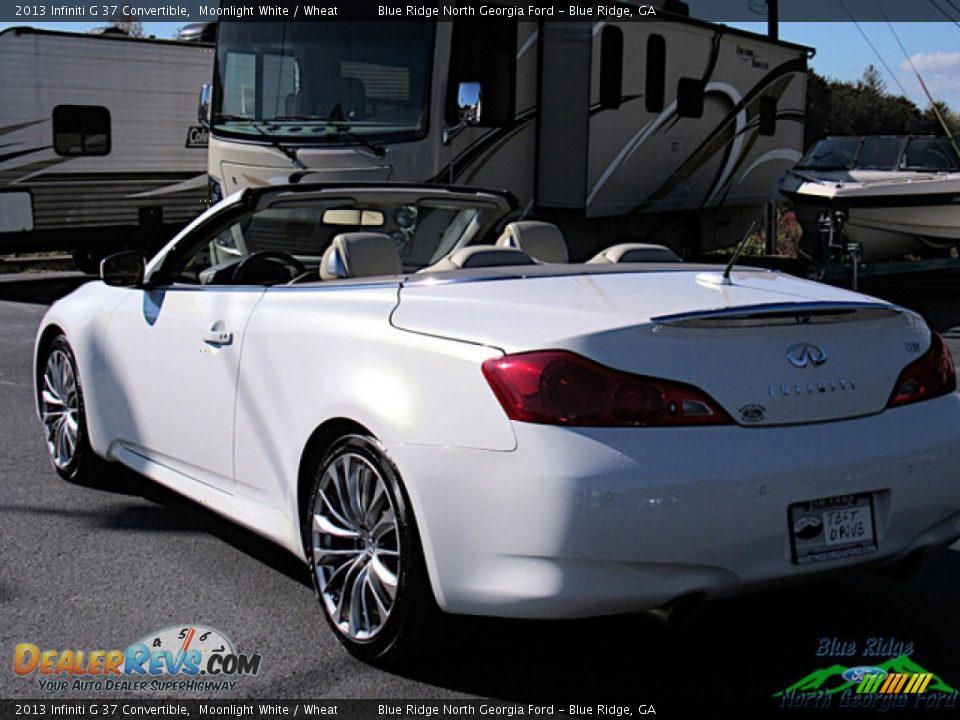 2013 Infiniti G 37 Convertible Moonlight White / Wheat Photo #3