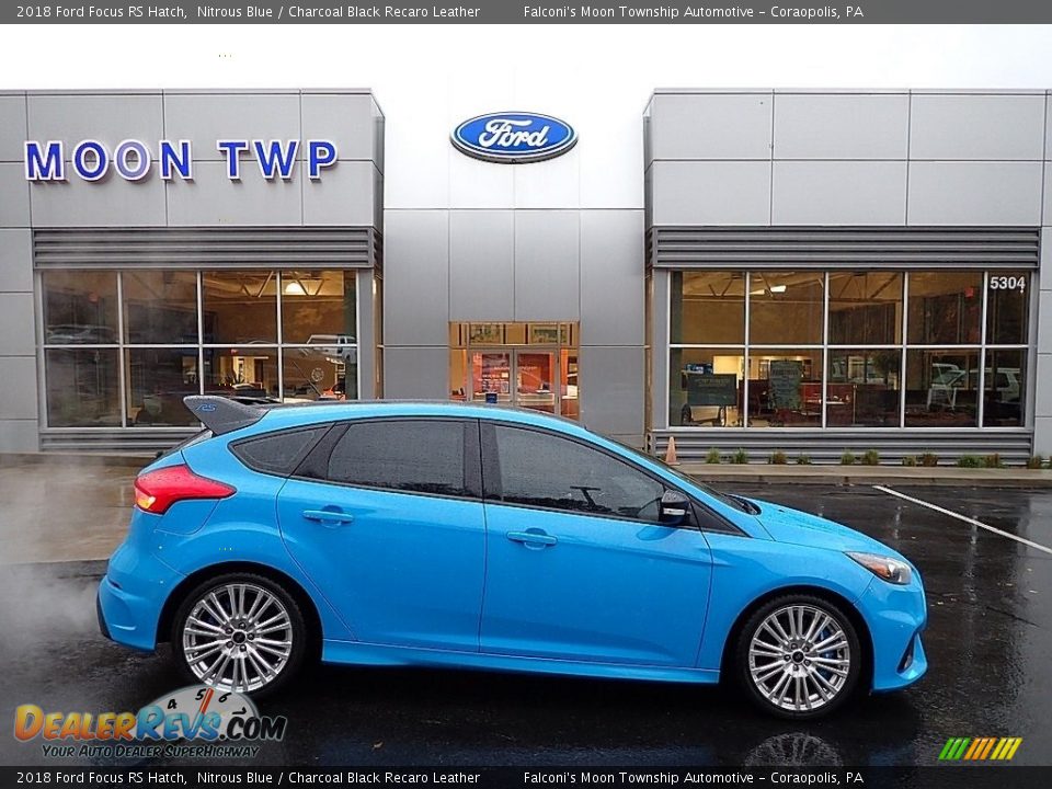 2018 Ford Focus RS Hatch Nitrous Blue / Charcoal Black Recaro Leather Photo #1