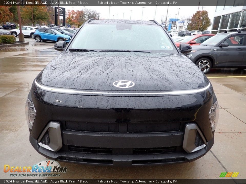 2024 Hyundai Kona SEL AWD Abyss Black Pearl / Black Photo #8