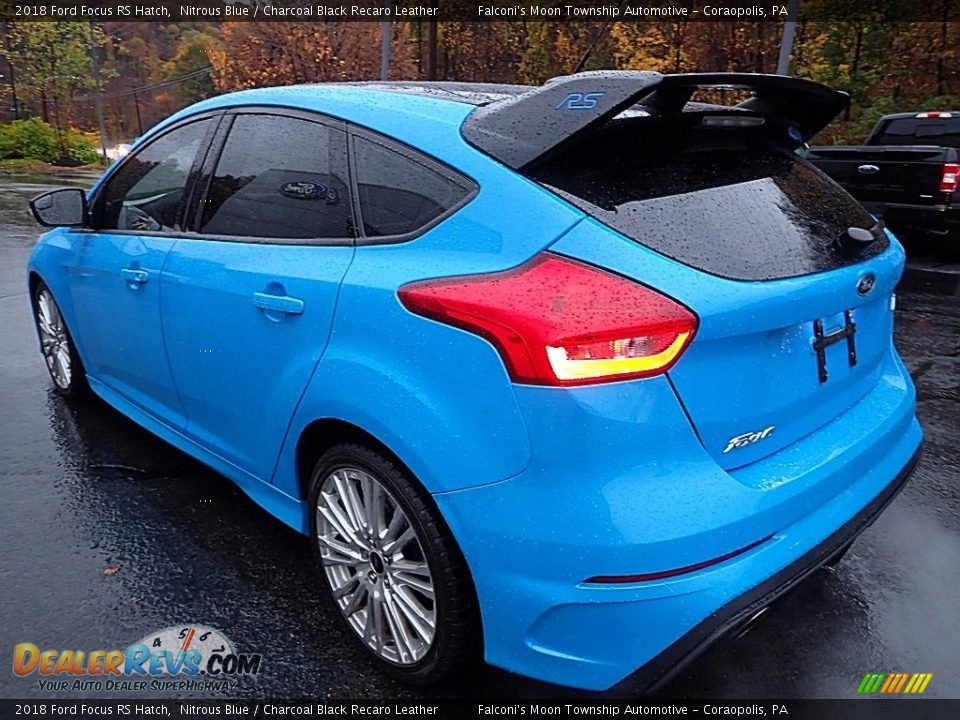 2018 Ford Focus RS Hatch Nitrous Blue / Charcoal Black Recaro Leather Photo #5
