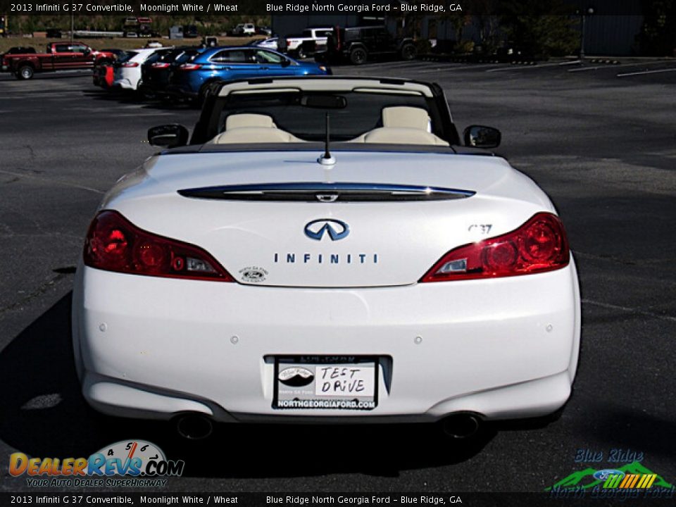 2013 Infiniti G 37 Convertible Moonlight White / Wheat Photo #5