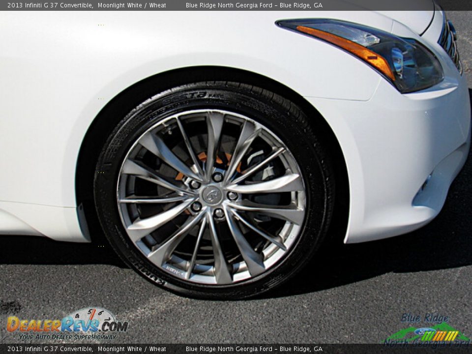 2013 Infiniti G 37 Convertible Moonlight White / Wheat Photo #9