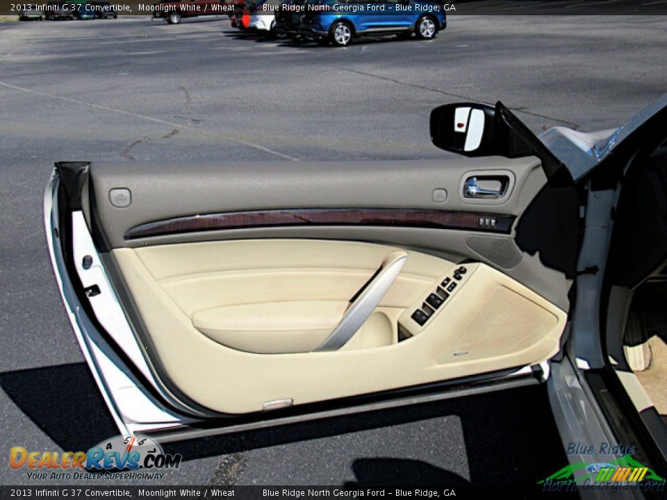 2013 Infiniti G 37 Convertible Moonlight White / Wheat Photo #10