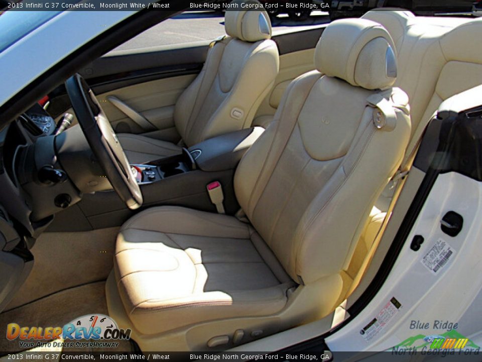 2013 Infiniti G 37 Convertible Moonlight White / Wheat Photo #11