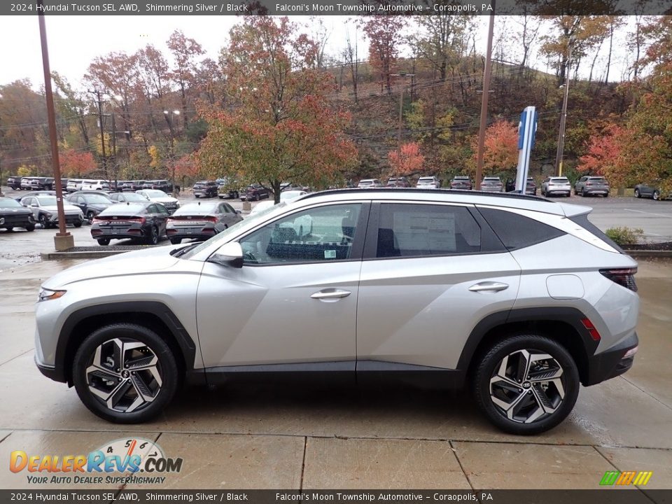 Shimmering Silver 2024 Hyundai Tucson SEL AWD Photo #6