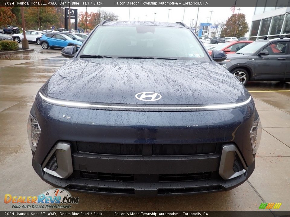2024 Hyundai Kona SEL AWD Denim Blue Pearl / Black Photo #8