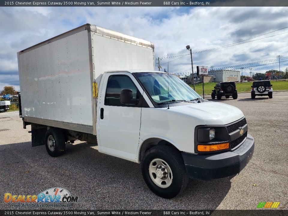 2015 Chevrolet Express Cutaway 3500 Moving Van Summit White / Medium Pewter Photo #6