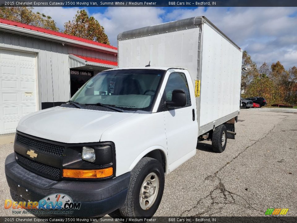 2015 Chevrolet Express Cutaway 3500 Moving Van Summit White / Medium Pewter Photo #8