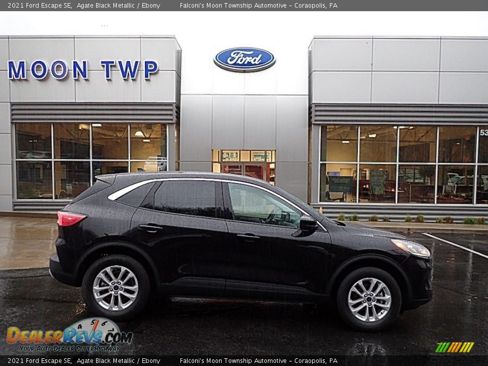 2021 Ford Escape SE Agate Black Metallic / Ebony Photo #1