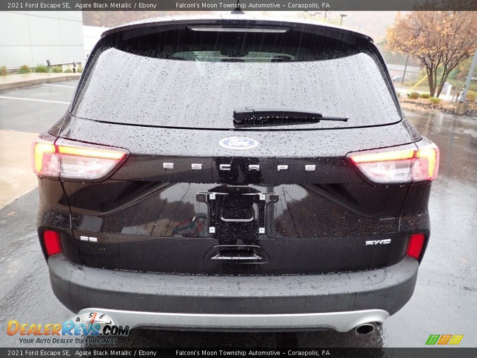 2021 Ford Escape SE Agate Black Metallic / Ebony Photo #3