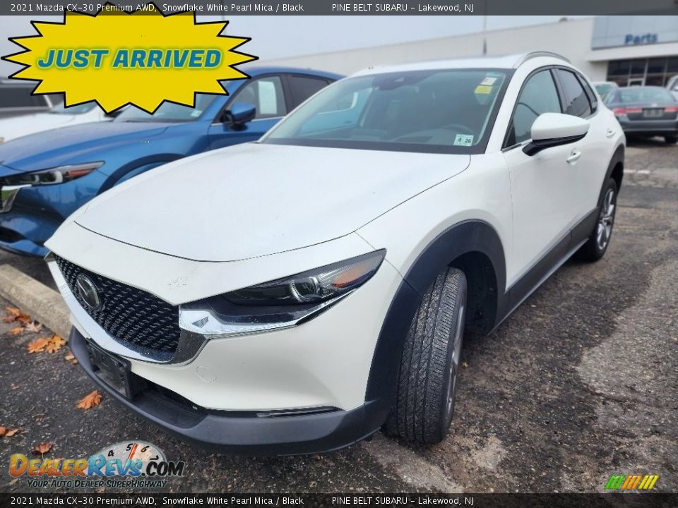 2021 Mazda CX-30 Premium AWD Snowflake White Pearl Mica / Black Photo #1