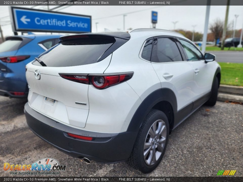 2021 Mazda CX-30 Premium AWD Snowflake White Pearl Mica / Black Photo #3