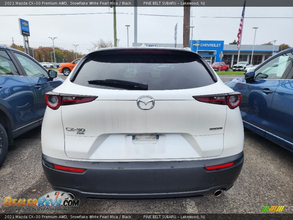 2021 Mazda CX-30 Premium AWD Snowflake White Pearl Mica / Black Photo #4