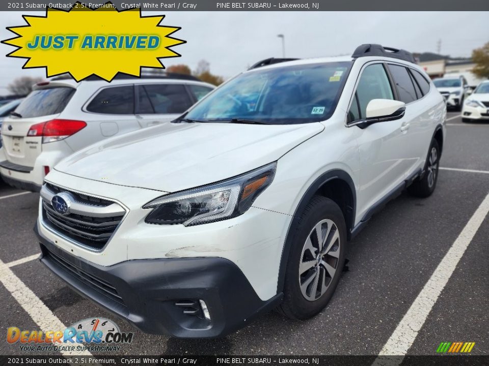 2021 Subaru Outback 2.5i Premium Crystal White Pearl / Gray Photo #1