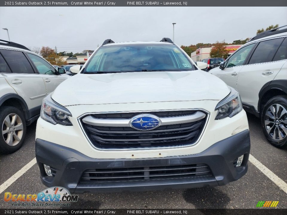 2021 Subaru Outback 2.5i Premium Crystal White Pearl / Gray Photo #2