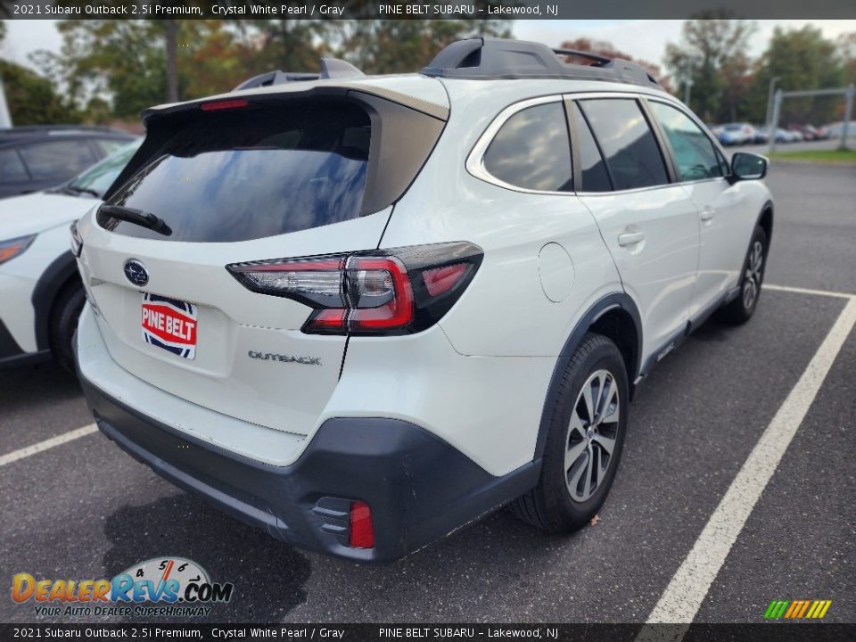 2021 Subaru Outback 2.5i Premium Crystal White Pearl / Gray Photo #3