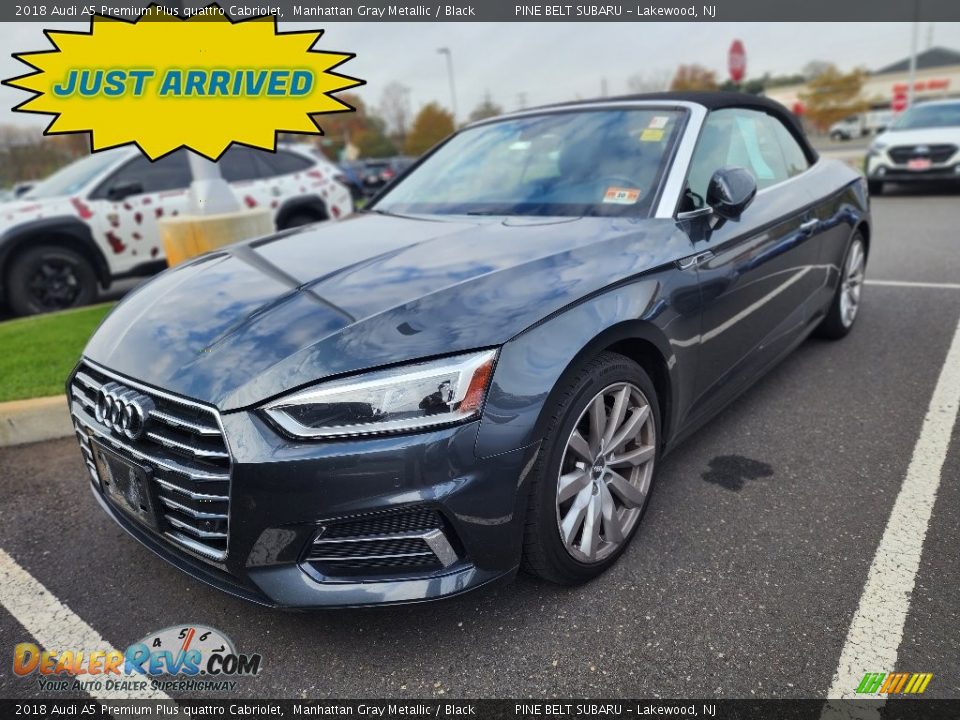 2018 Audi A5 Premium Plus quattro Cabriolet Manhattan Gray Metallic / Black Photo #1