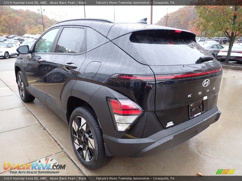 2024 Hyundai Kona SEL AWD Abyss Black Pearl / Black Photo #5