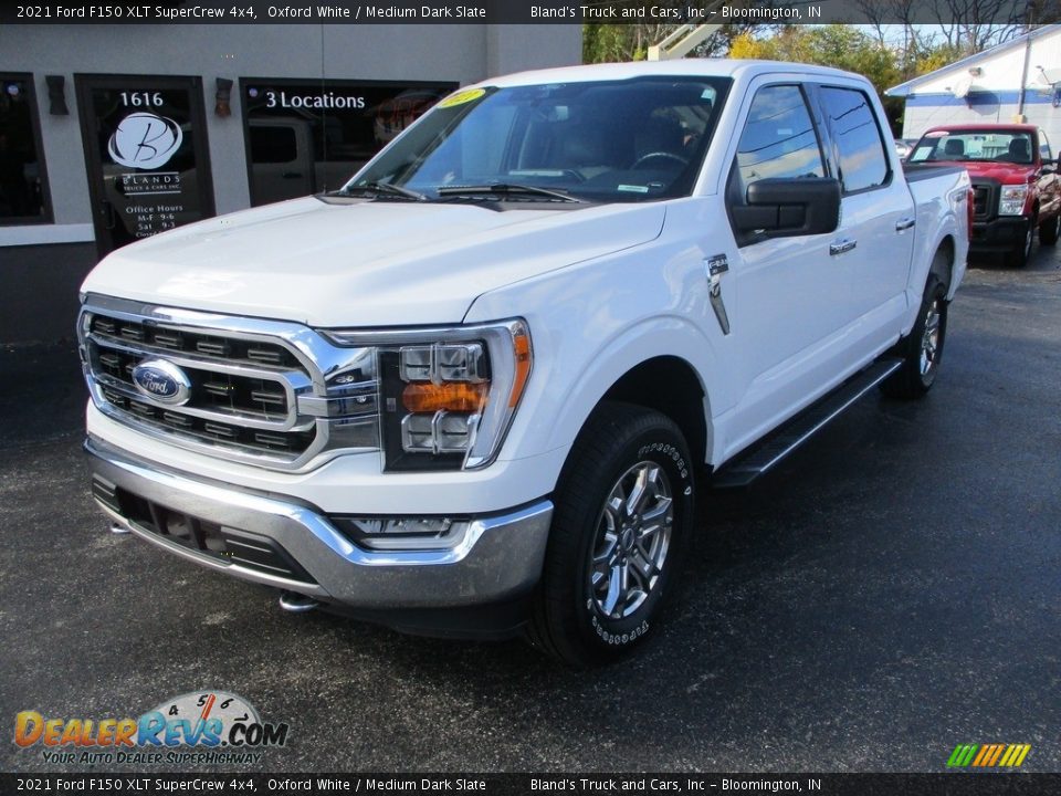 2021 Ford F150 XLT SuperCrew 4x4 Oxford White / Medium Dark Slate Photo #2