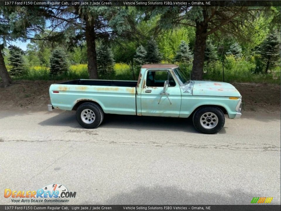 Light Jade 1977 Ford F150 Custom Regular Cab Photo #14