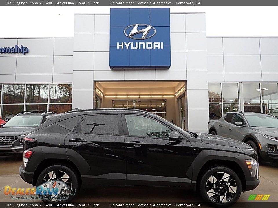 2024 Hyundai Kona SEL AWD Abyss Black Pearl / Black Photo #1