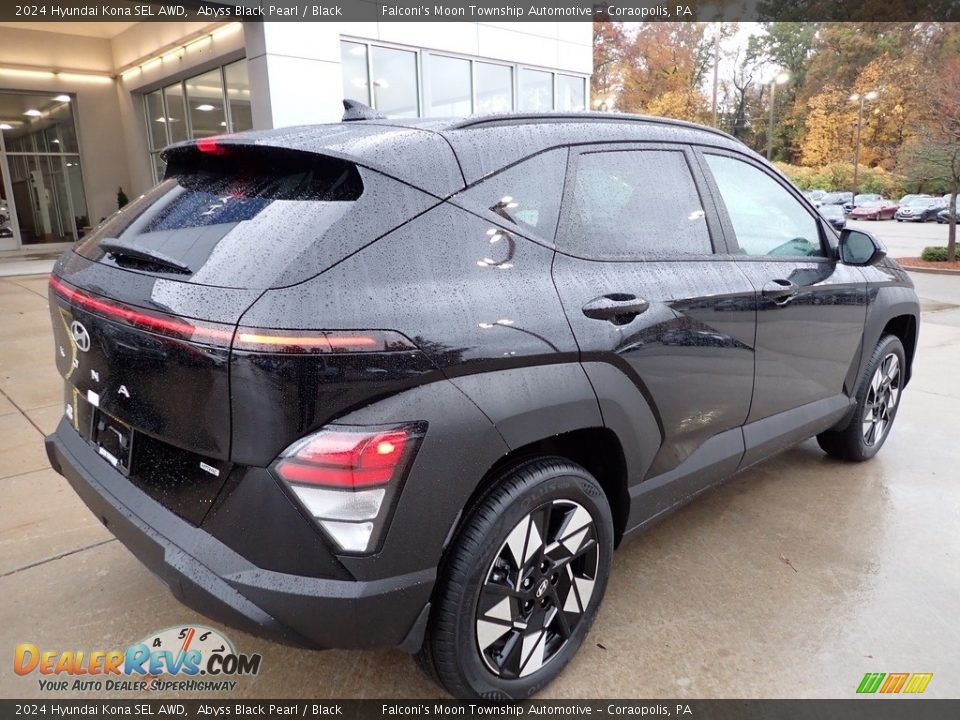 2024 Hyundai Kona SEL AWD Abyss Black Pearl / Black Photo #2