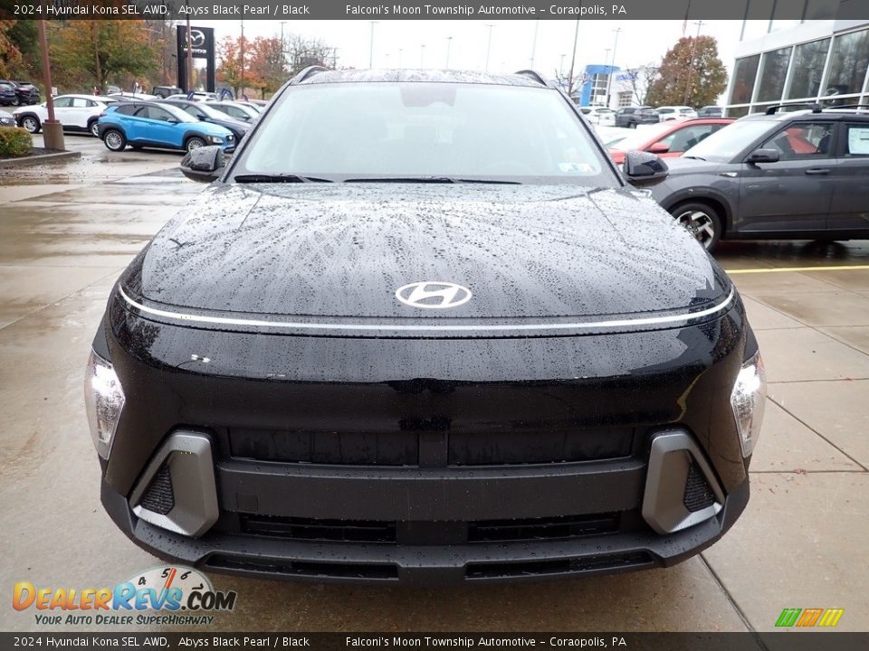 2024 Hyundai Kona SEL AWD Abyss Black Pearl / Black Photo #8