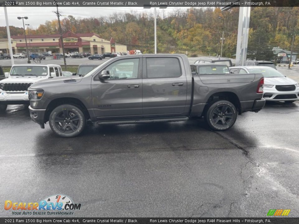 2021 Ram 1500 Big Horn Crew Cab 4x4 Granite Crystal Metallic / Black Photo #2