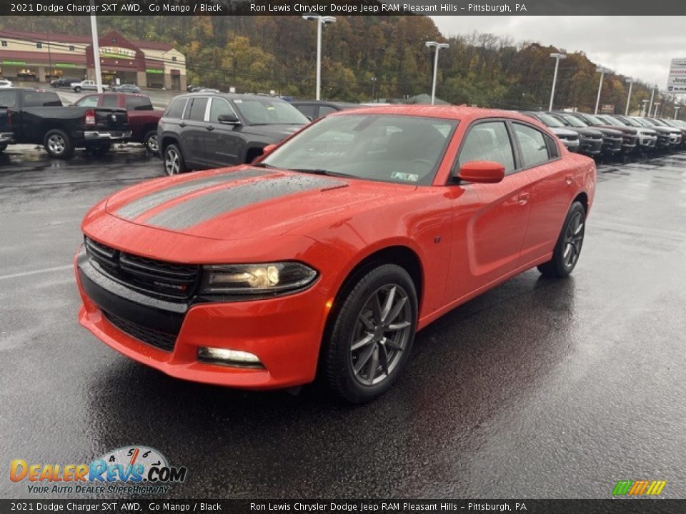 2021 Dodge Charger SXT AWD Go Mango / Black Photo #1