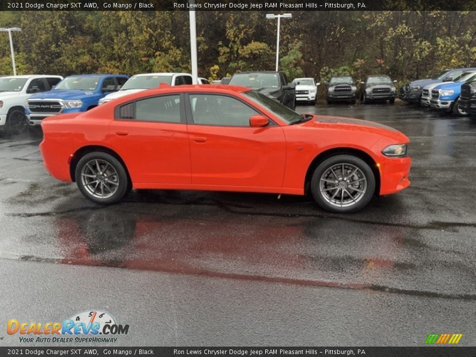 2021 Dodge Charger SXT AWD Go Mango / Black Photo #2