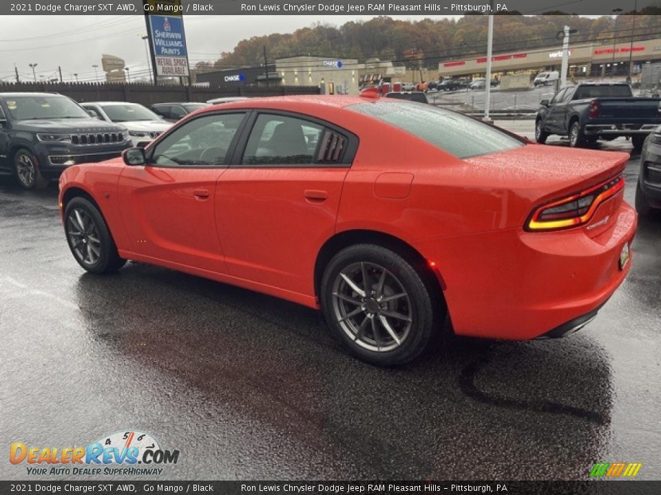 2021 Dodge Charger SXT AWD Go Mango / Black Photo #4