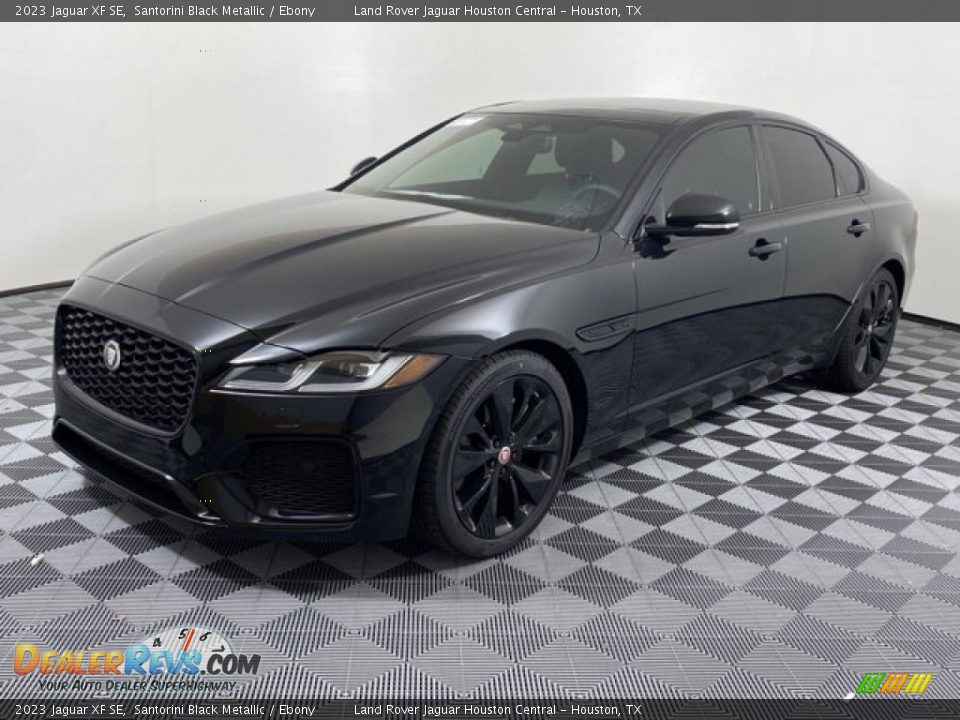 2023 Jaguar XF SE Santorini Black Metallic / Ebony Photo #1