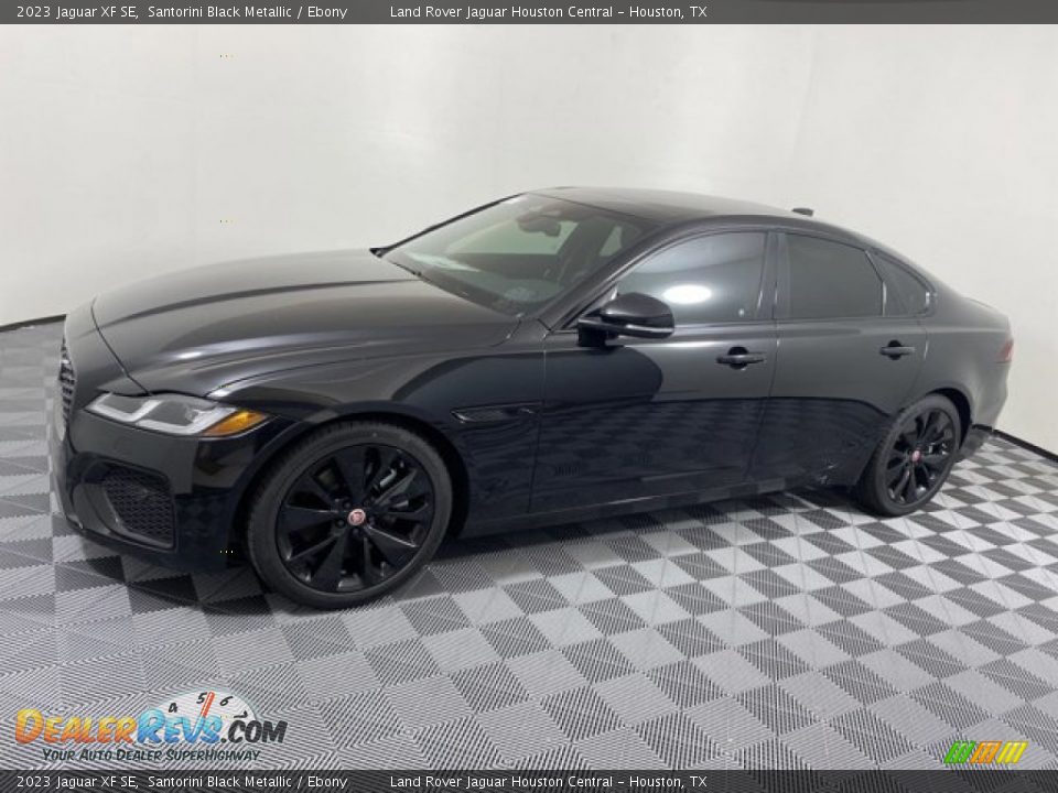 2023 Jaguar XF SE Santorini Black Metallic / Ebony Photo #6