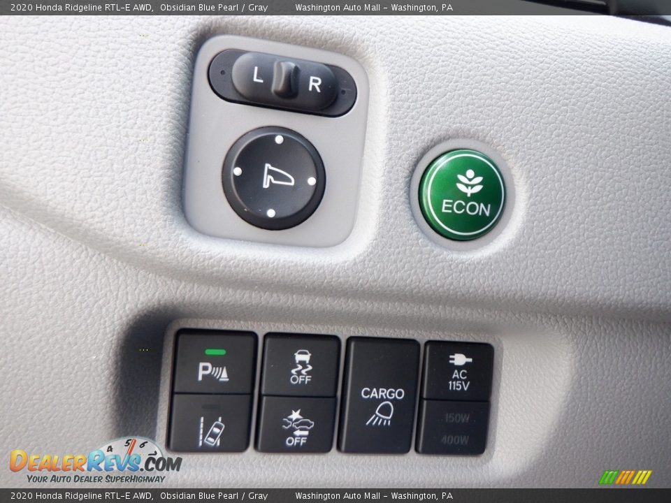 Controls of 2020 Honda Ridgeline RTL-E AWD Photo #8