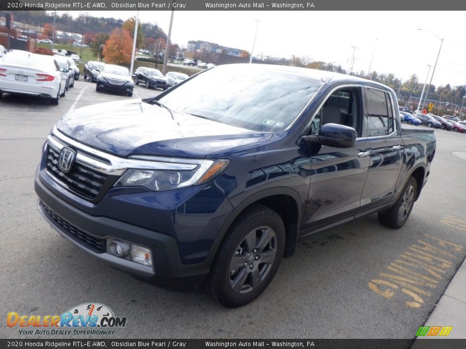 2020 Honda Ridgeline RTL-E AWD Obsidian Blue Pearl / Gray Photo #13