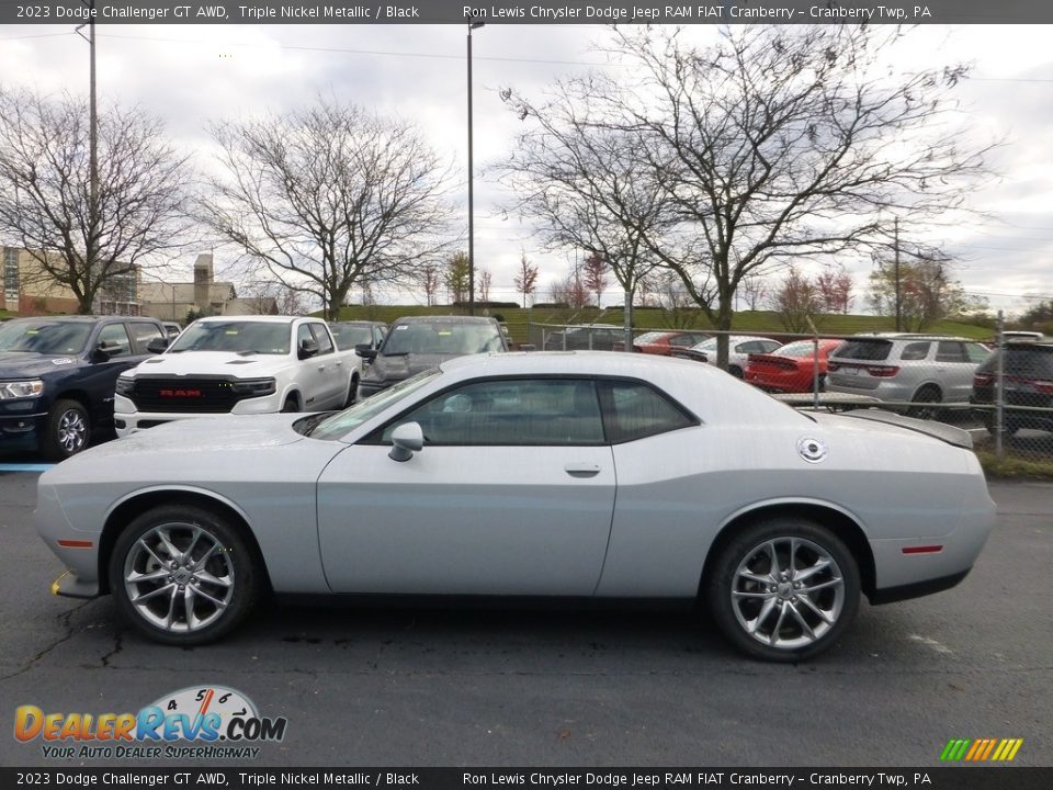 Triple Nickel Metallic 2023 Dodge Challenger GT AWD Photo #2