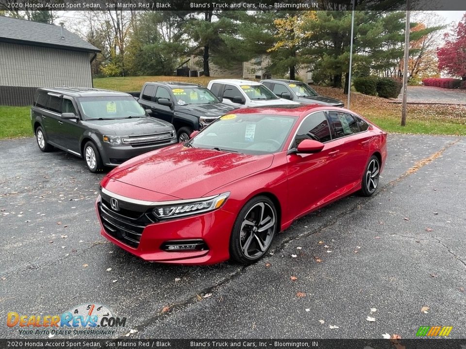 2020 Honda Accord Sport Sedan San Marino Red / Black Photo #3