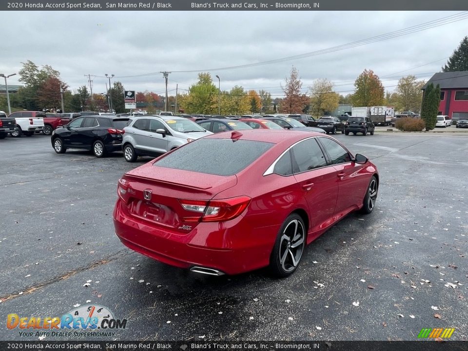 2020 Honda Accord Sport Sedan San Marino Red / Black Photo #6