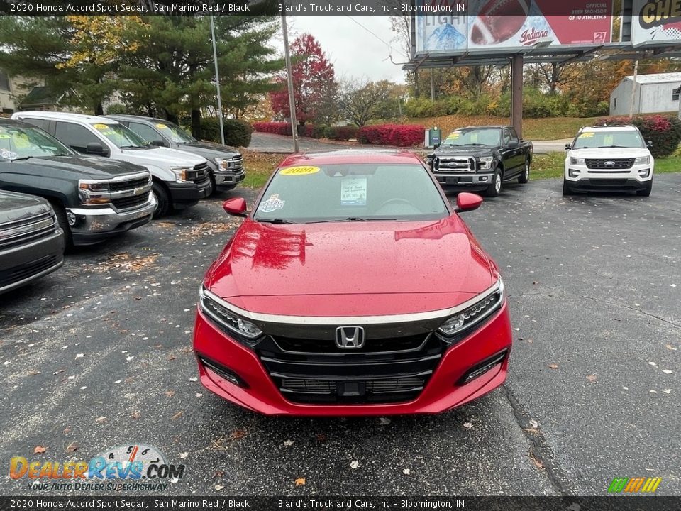 2020 Honda Accord Sport Sedan San Marino Red / Black Photo #8