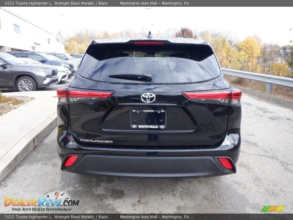 2023 Toyota Highlander L Midnight Black Metallic / Black Photo #7