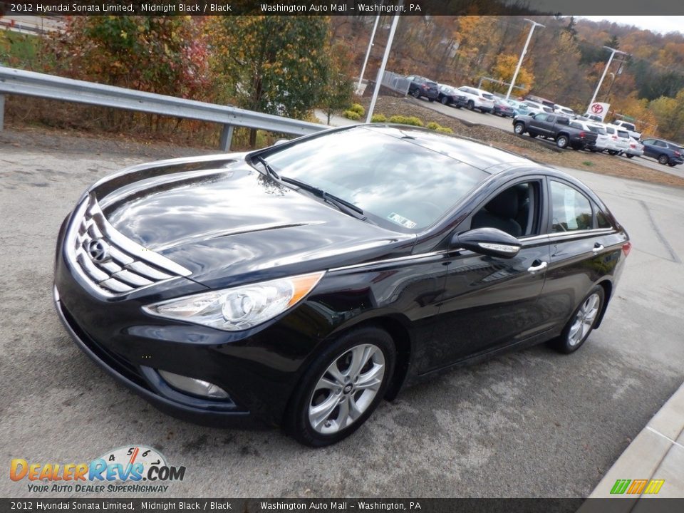 2012 Hyundai Sonata Limited Midnight Black / Black Photo #5