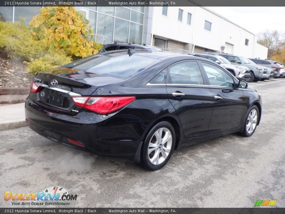 2012 Hyundai Sonata Limited Midnight Black / Black Photo #7