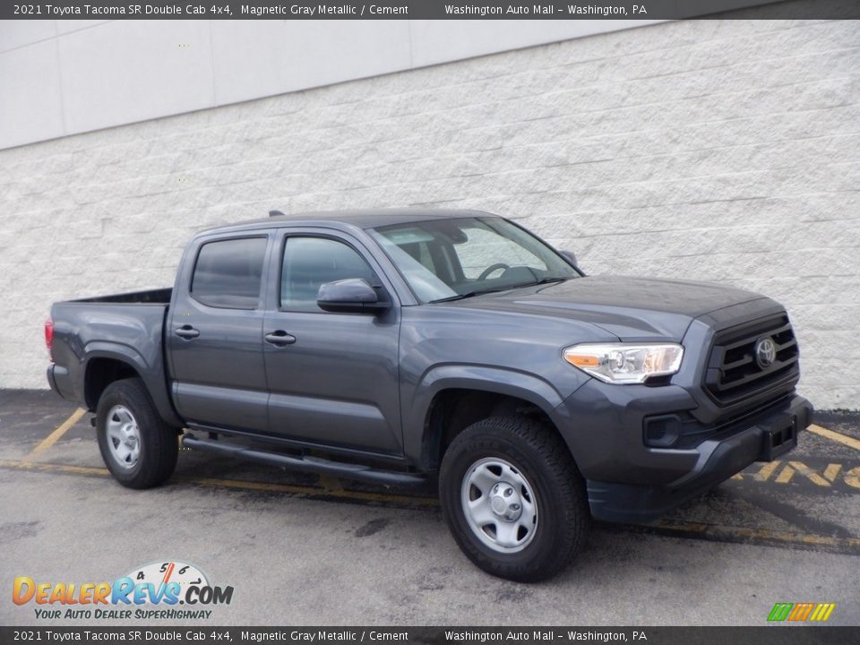 2021 Toyota Tacoma SR Double Cab 4x4 Magnetic Gray Metallic / Cement Photo #1