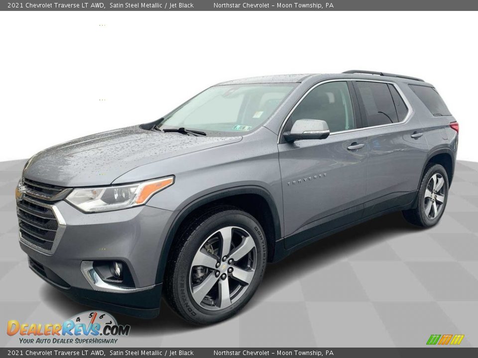 2021 Chevrolet Traverse LT AWD Satin Steel Metallic / Jet Black Photo #1